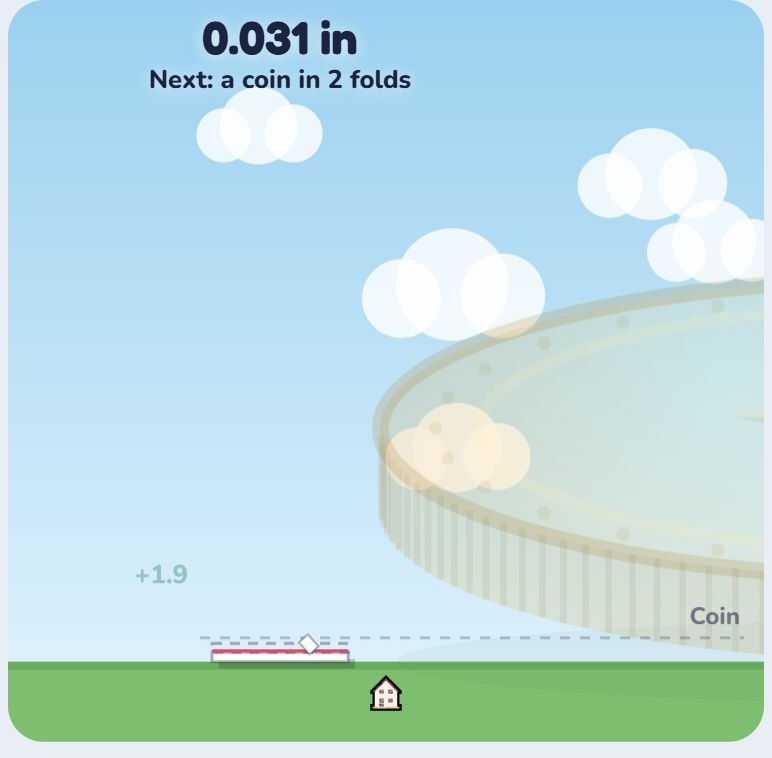 Tapping the sky to make paper in the clicker game